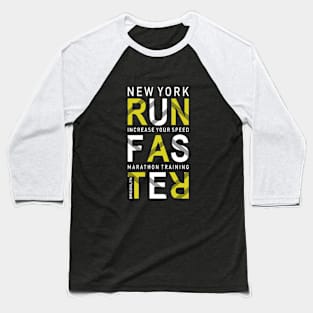 New York Running T-Shirt Baseball T-Shirt